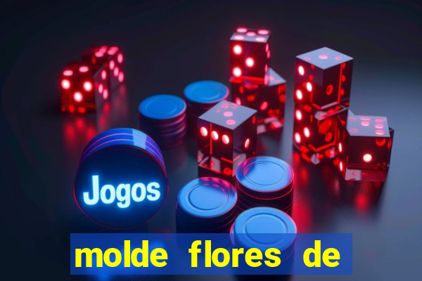 molde flores de papel para imprimir