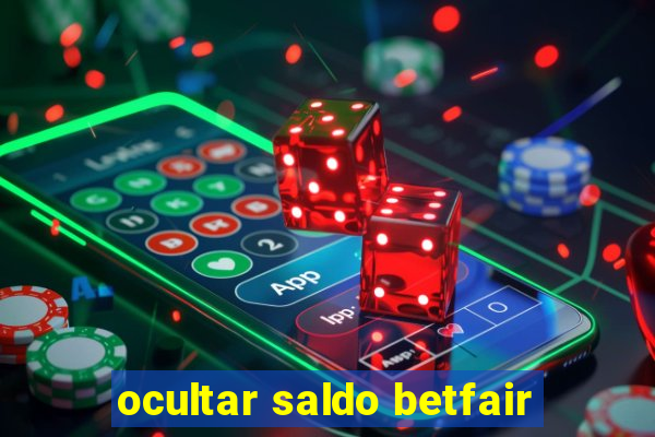 ocultar saldo betfair