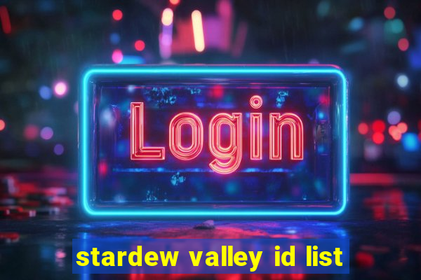 stardew valley id list